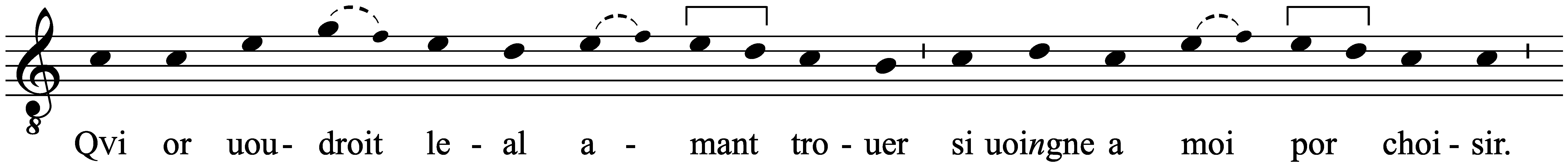 Work musical notation